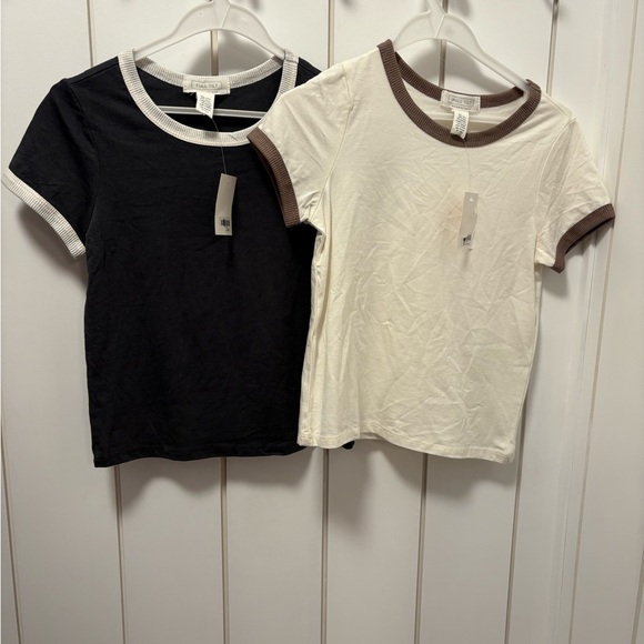 2 Neutral Colored Tees NWT - Picture 2 of 10